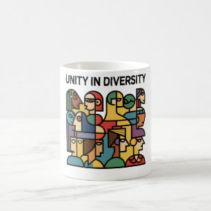 Unité dans la diversité - Mug arc-en-ciel géométri