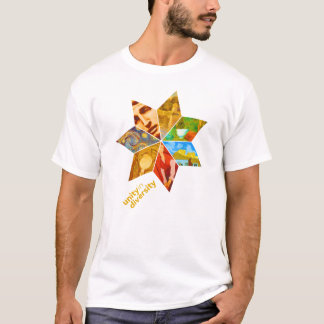 Unité dans le T-shirt d'art de diversité