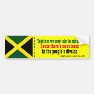 Unité du peuple Jamaïcain autocollants pare-chocs