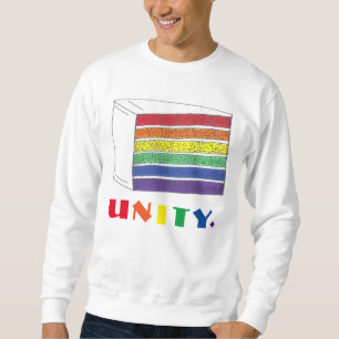 UNITÉ Rainbow Cake Slice Pride Sweatshirt
