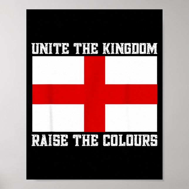 Unite The Kingdom St George Cross  Poster (Vorne)