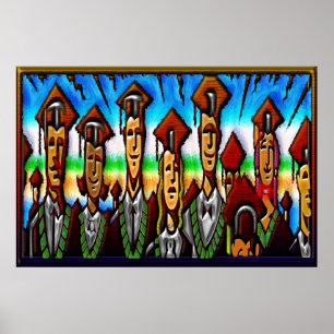 Unitech-oder Highschool Absolvent-Druck Poster