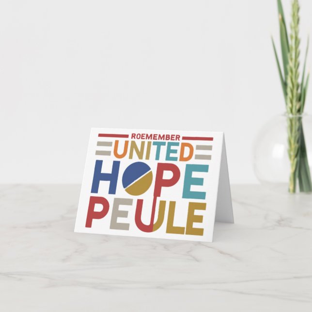United Hope Proud Dankeskarte (Vorderseite)