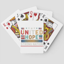 "United Hope Strong Nation." Spielkarten