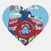 United in Hope: Stronger Together - USA Art Print
