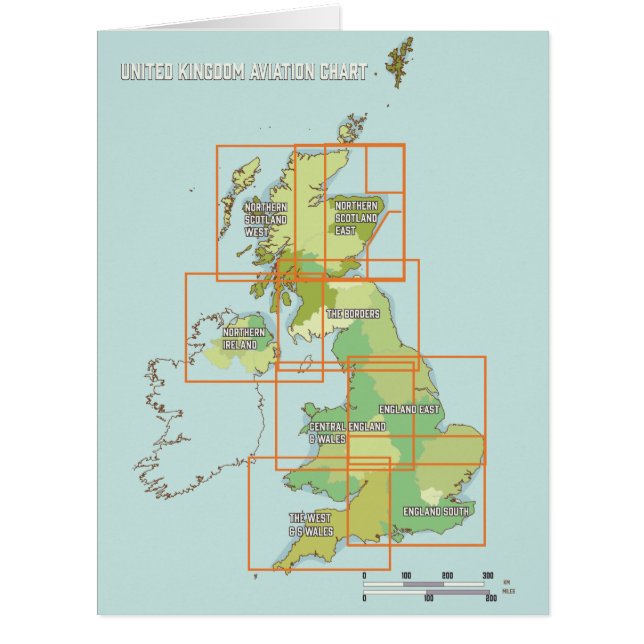 United Kingdom Aviation chart (Vorderseite)