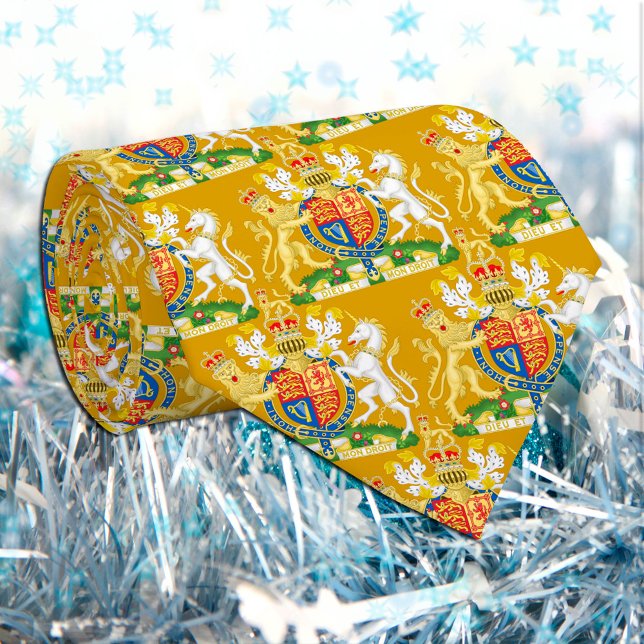 United Kingdom Coat arms, British Flag business Krawatte (Von Creator hochgeladen)