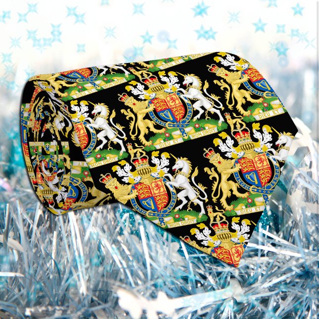 United Kingdom Coat of arms, British Flag, Black Krawatte (Von Creator hochgeladen)