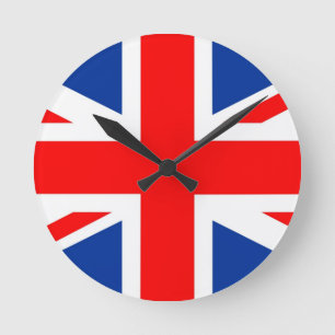 United Kingdom country flagge Great brituk Runde Wanduhr