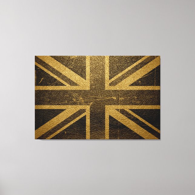 United Kingdom Flag Vintag #2 Leinwanddruck (Vorderseite)