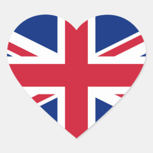 United Kingdom Herz-Aufkleber