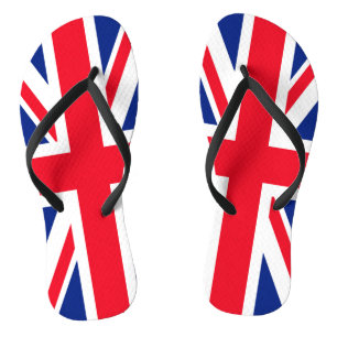 United Kingdom Jack Flag Flip Flops