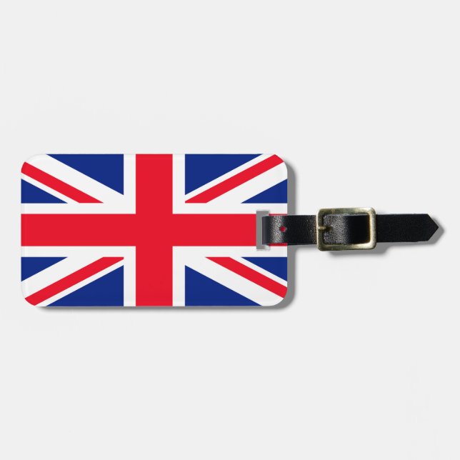 United Kingdom Jack Flag Gepäckanhänger (Vorderseite horizontal)