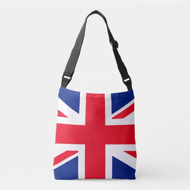 United Kingdom Jack Flag Tragetaschen Mit Langen Trägern (Vorderseite)