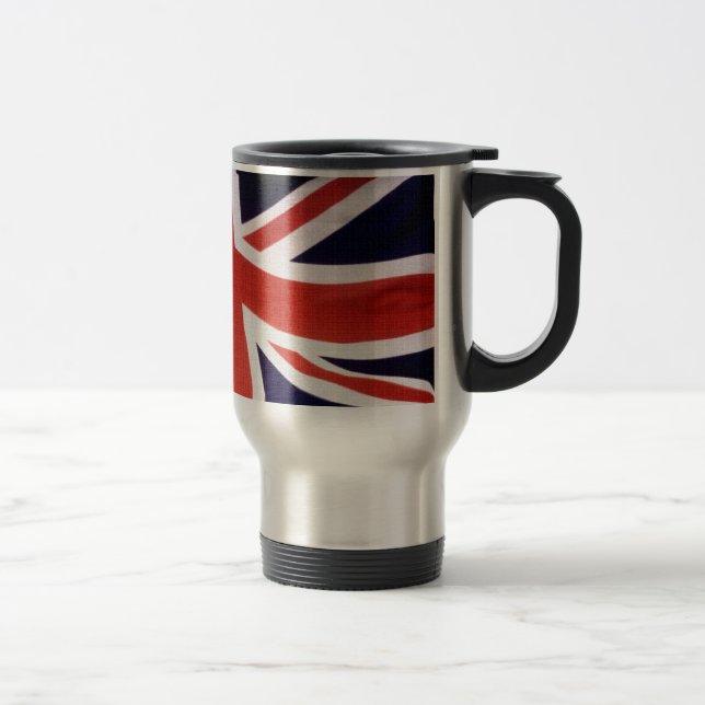 United Kingdom Jack Patriotic Travel Mug Reisebecher (Rechts)