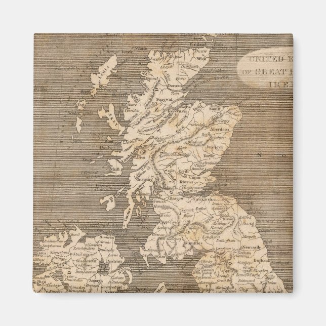 United Kingdom Map von Arrowsmith Magnet (Vorne)