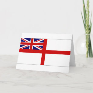 United Kingdom Naval Ensign White Ensign Karte
