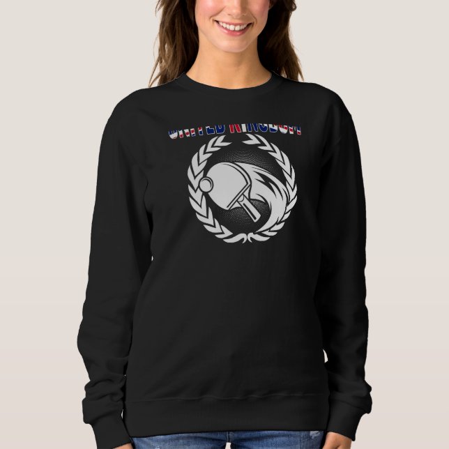 United Kingdom Ping Pong   UK Table Tennis Support Sweatshirt (Vorderseite)