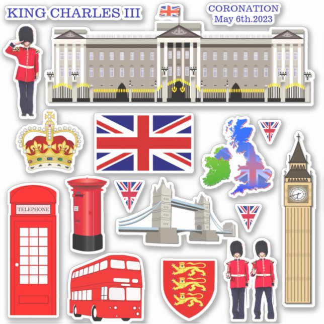 United Kingdom Souvenir Contour Sticker (Vorderseite)
