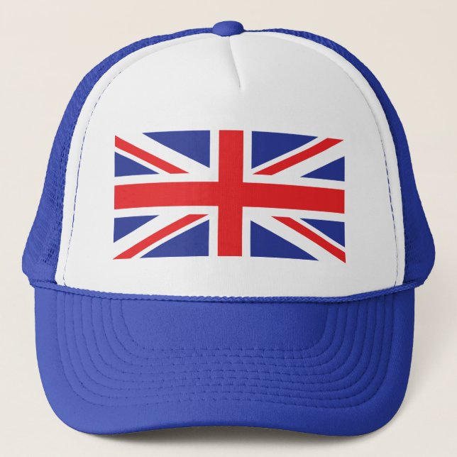 United Kingdom /Union Jack Flag Truckerkappe (Vorderseite)