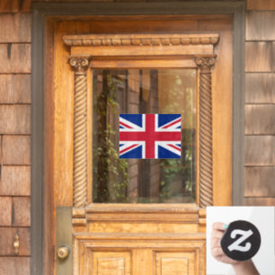United Kingdom Window Sign, UK Cling, British Flag Fensteraufkleber