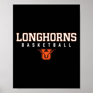 United Longhorns Logo Sketll Hs Poster