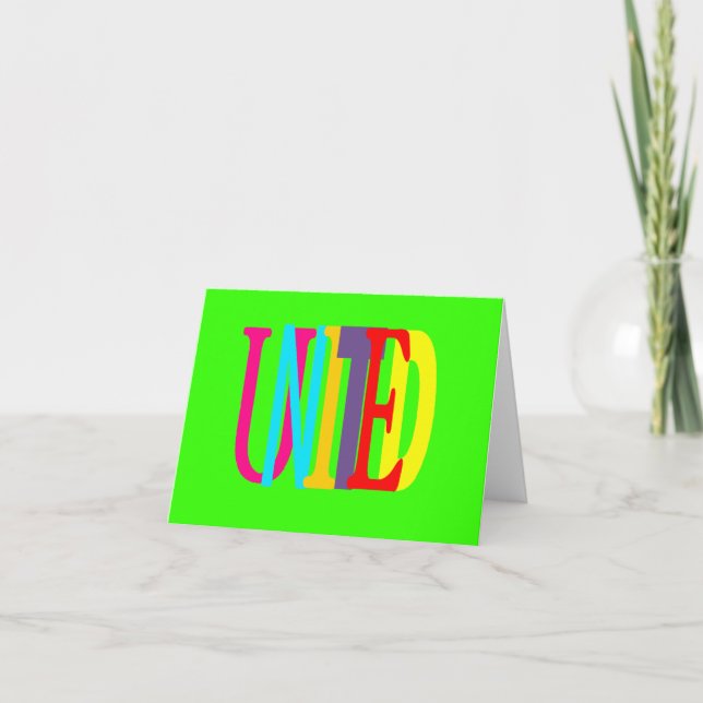 United Note Card Karte (Vorderseite)