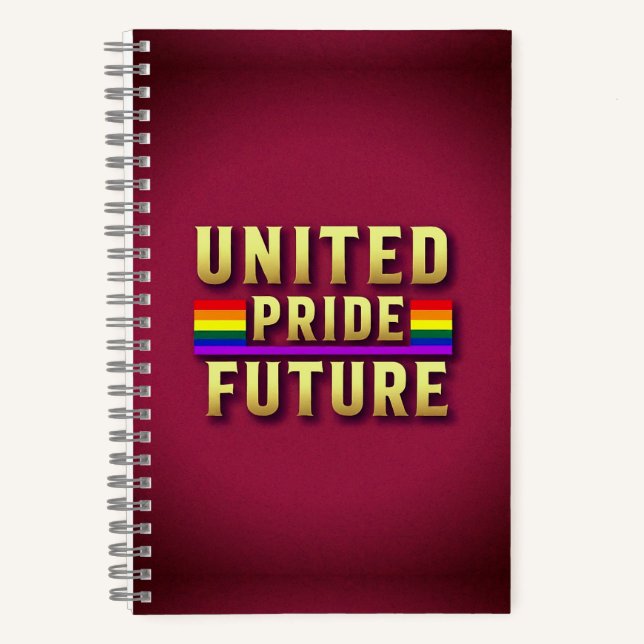 United Pride Future Spiral Notebook Notizbuch (Vorderseite)