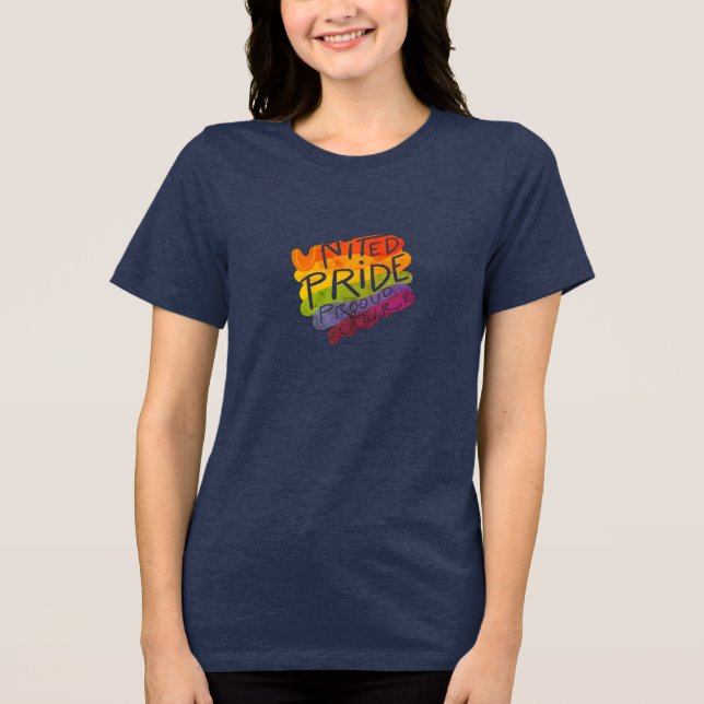 United Pride Proud Future Tri-Blend Shirt (Vorderseite)