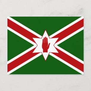 United Saint Patrick's For Northern Ireland flagge Postkarte