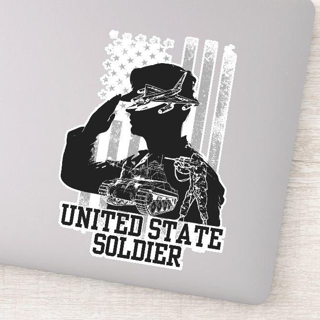 United Staat Soldier Aufkleber (Detail)
