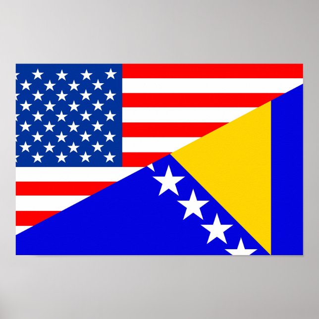 United Staaten america bosnia herzegovina Poster (Vorne)