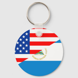 United Staaten America nicaragua Halbflagge usa Schlüsselanhänger