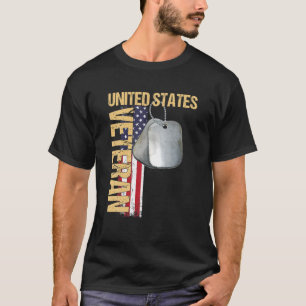 United Staaten American Flag Veteran Perfect for V T-Shirt