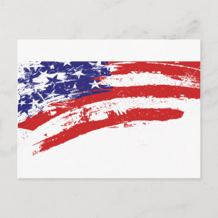 United Staaten/American Star Flag, USA/USA Postkarte