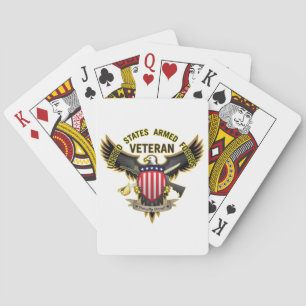 United Staaten Armed Forces Veteran Spielkarten