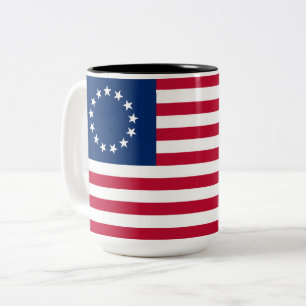 United Staaten Betsy Ross Flag Zweifarbige Tasse