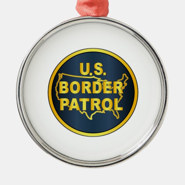 United Staaten Border Kontrolle Ornament Aus Metall (Vorne)