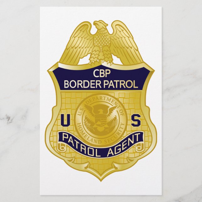 United Staaten Border Patrol Abzeichen Immigration Flyer (Vorne)