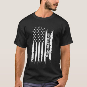 United Staaten Entrepreneur unter US-Flagge gestör T-Shirt
