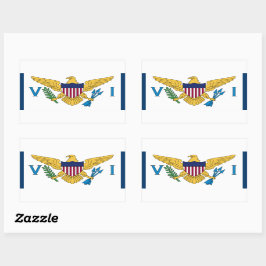 United Staaten Jungfrau Islands Flag Sticker USVI 