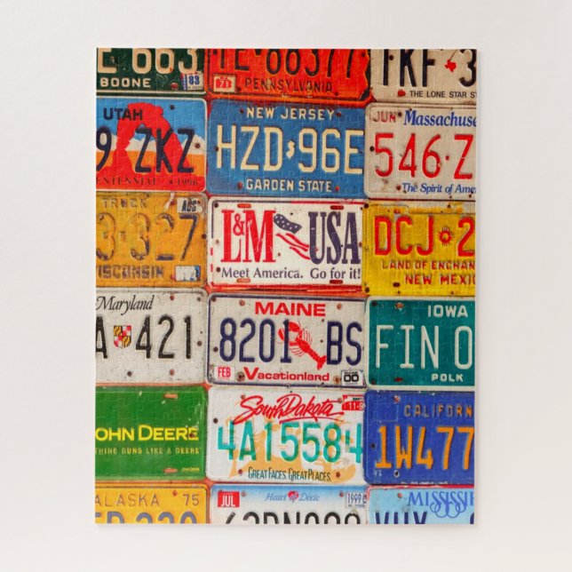 United Staaten License Teller Art America (Vertikal)