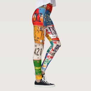 United Staaten License Teller Art America Leggings