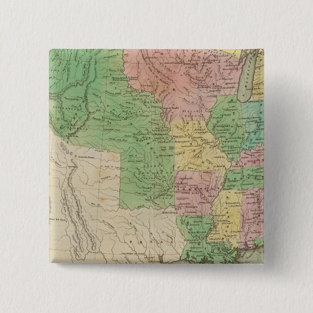 United Staaten Map 2 Button (Vorderseite)