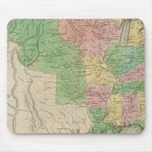 United Staaten Map 2 Mousepad (Vorne)