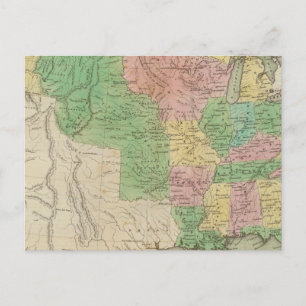United Staaten Map 2 Postkarte