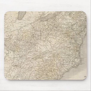 United Staaten Map mit den Siedlungen Mousepad