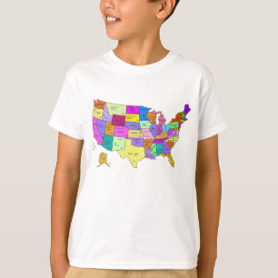 United Staaten Map T - Shirt