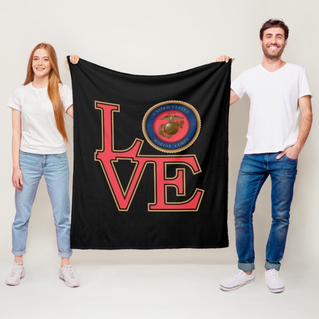 United Staaten Marine Corps Liebe Fleecedecke (Beispiel)