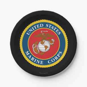 United Staaten Marines Siegel 1 des Meereskorps Pappteller